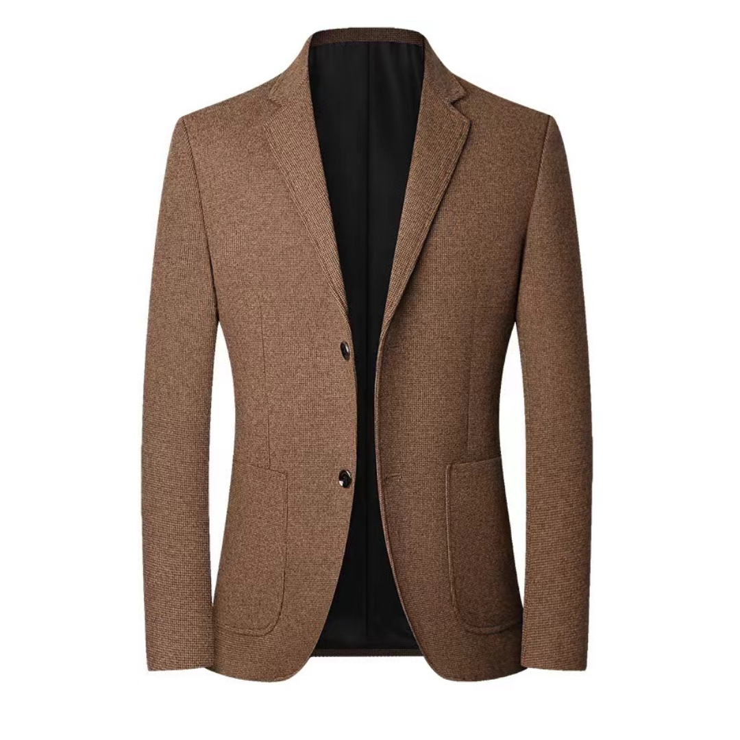 Mr. Bean Costume Coffee Tweed Blazer