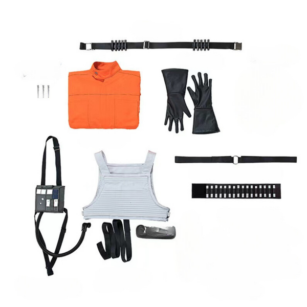 Star Wars X-Wing Pilot Costume Pilot Orange Jumpsuit Set - Quda