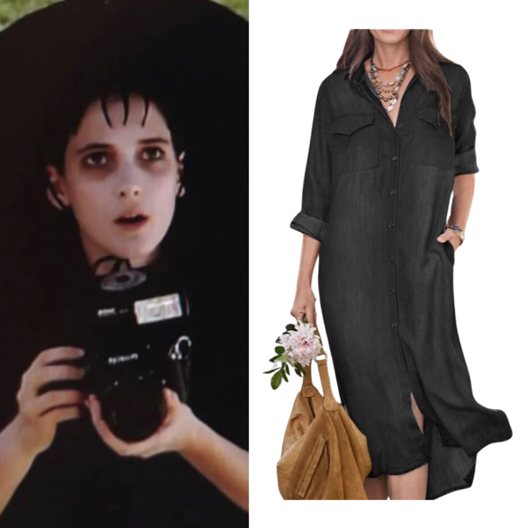 Lydia beetlejuice fashion black dress