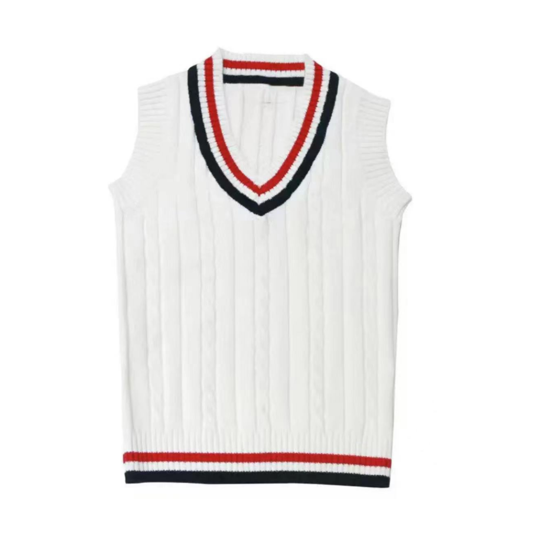 Billy Madison Costume Pullover Striped Cable Knit Sweater Vest