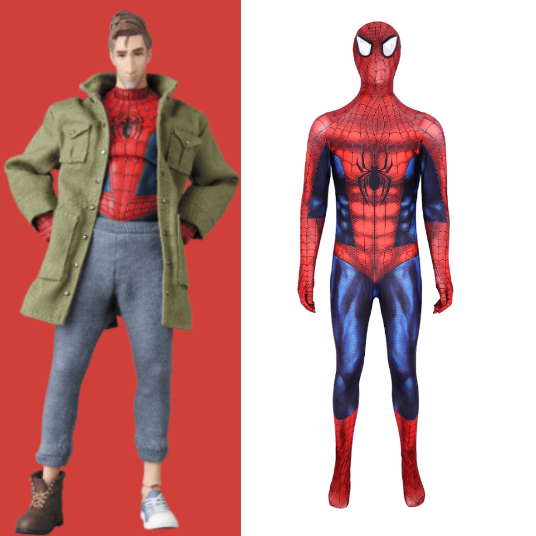 Into the Spider-Verse Peter B. Parker Costume Spider-Man Slits