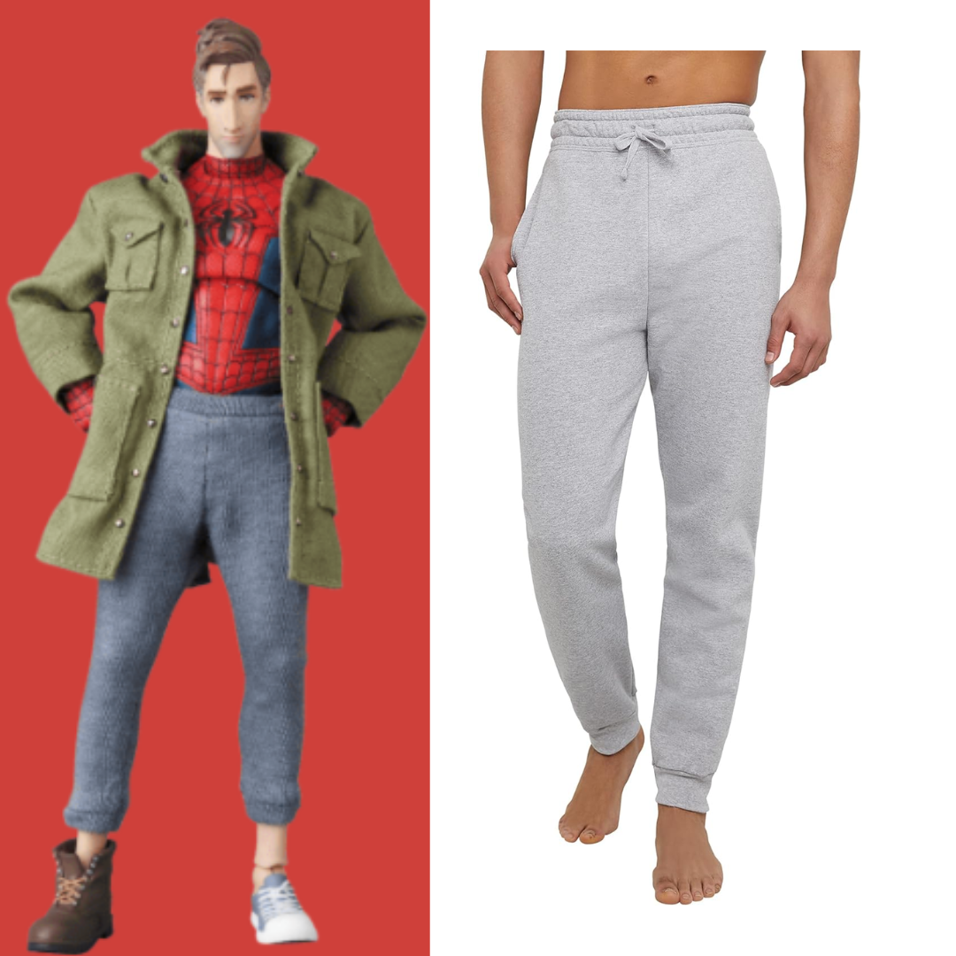 Into the Spider Verse Peter B. Parker Costume Jogger Sweatpants Quda Halloween