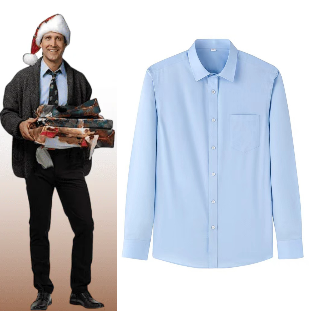 National Lampoon’s Christmas Vacation Clark Griswold Costume Slim-Fit Shirt