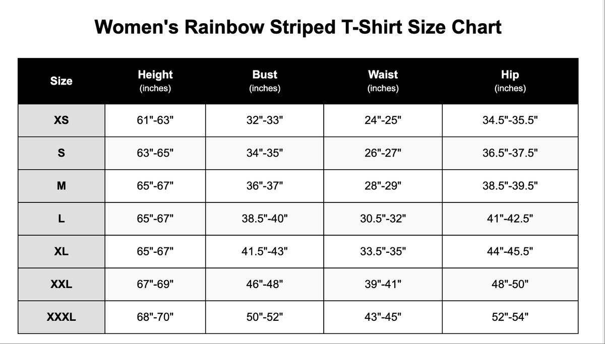 Women Rainbow Striped T-Shirt - Colorful Short Sleeve Top